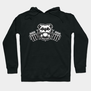 Bulldog Gym Mascot Illustration Hoodie